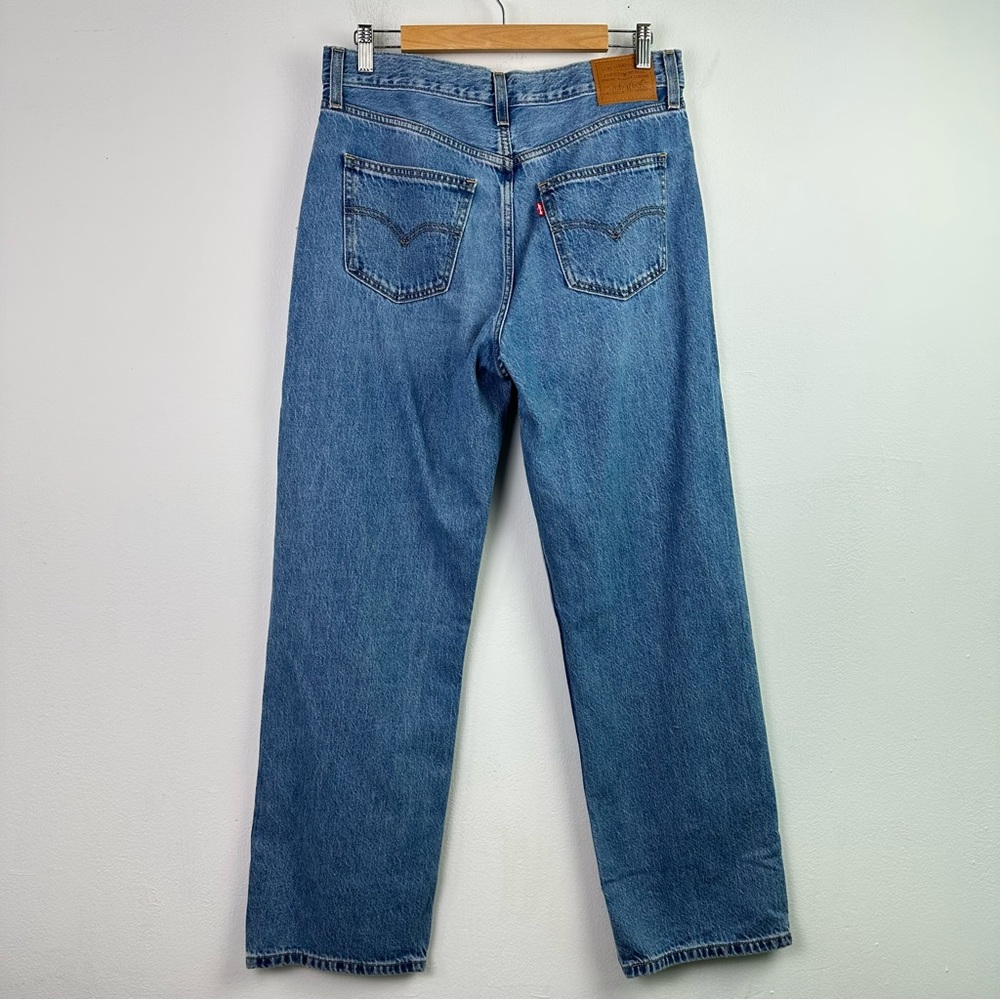 Levi's Loose Straight High Rise Denim Jeans Size 28 - Picture 6 of 12